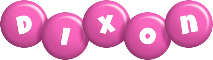 Dixon candy-pink logo