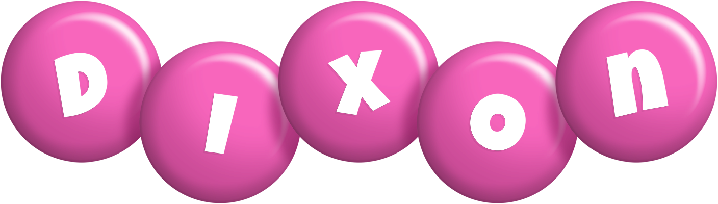 Dixon candy-pink logo