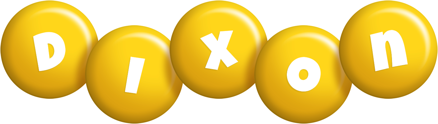 Dixon candy-yellow logo