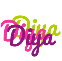 Diya flowers logo