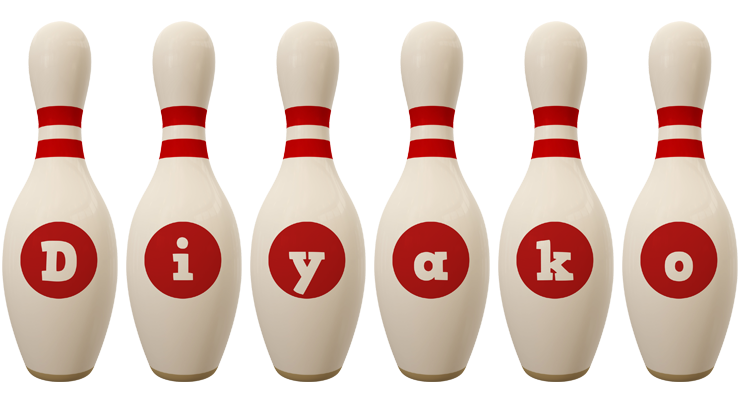 Diyako bowling-pin logo