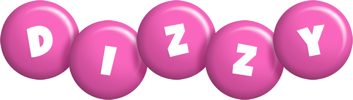 Dizzy candy-pink logo