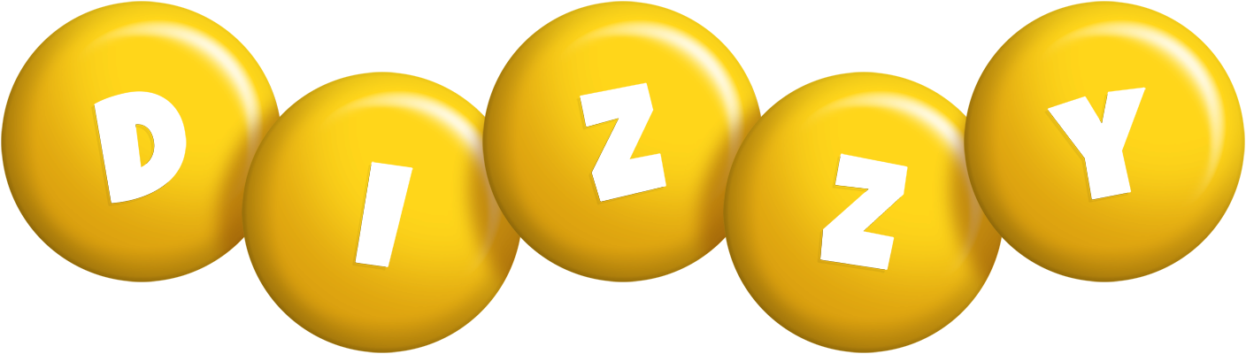 Dizzy candy-yellow logo