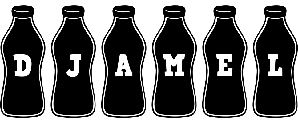 Djamel bottle logo