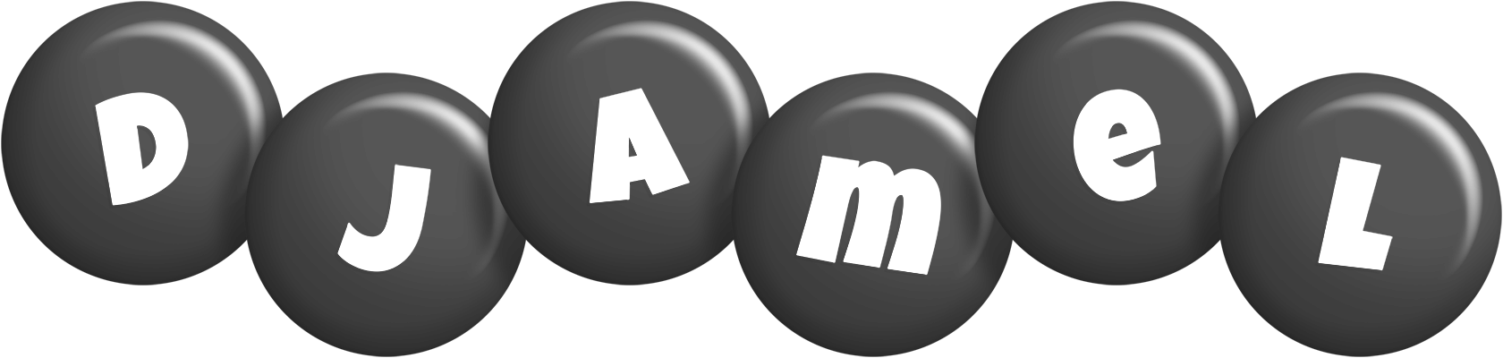 Djamel candy-black logo