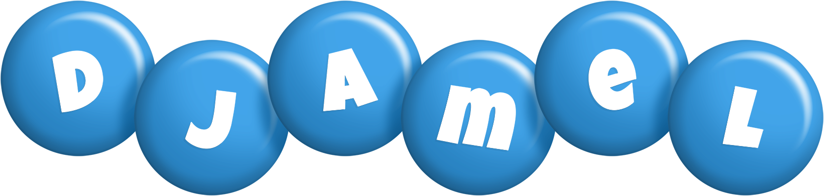 Djamel candy-blue logo