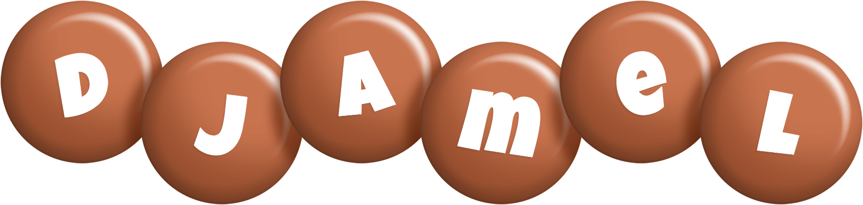 Djamel candy-brown logo