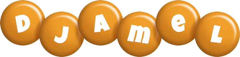 Djamel candy-orange logo