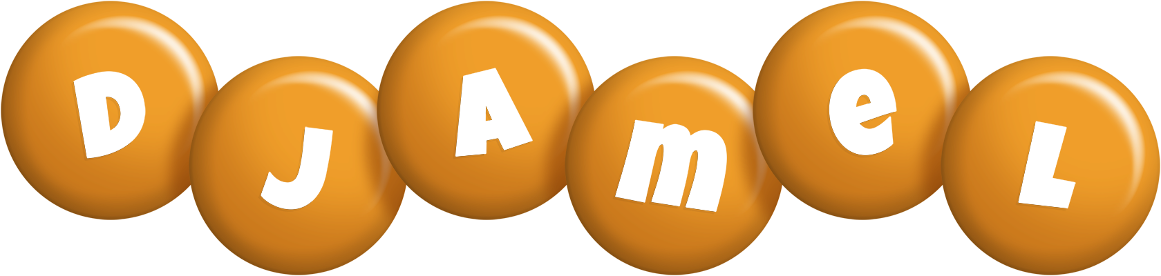 Djamel candy-orange logo