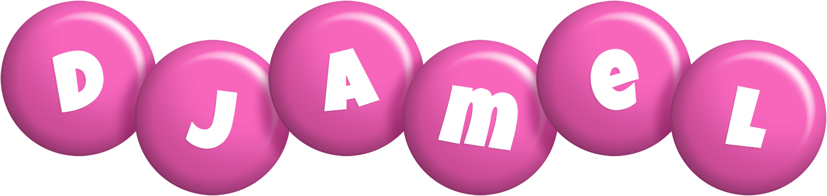 Djamel candy-pink logo
