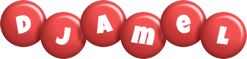 Djamel candy-red logo