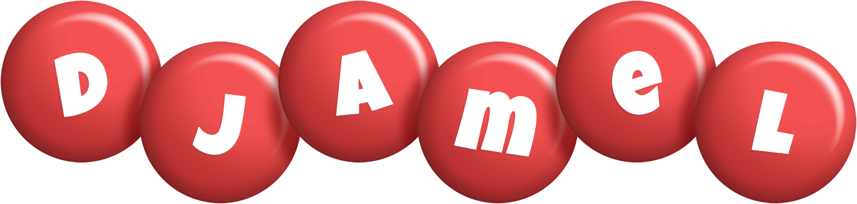 Djamel candy-red logo