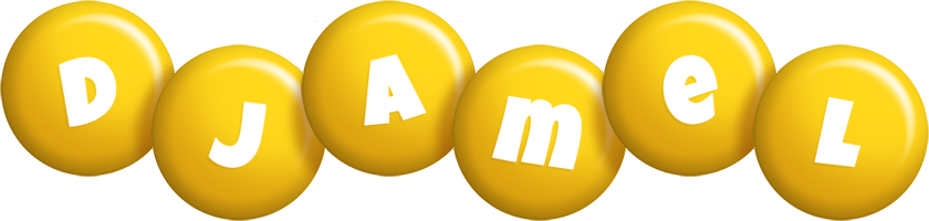 Djamel candy-yellow logo