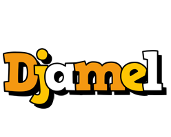 Djamel cartoon logo