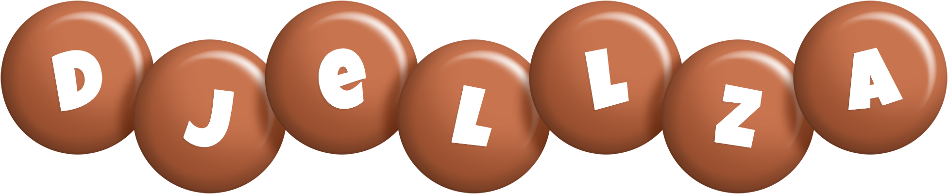 Djellza candy-brown logo