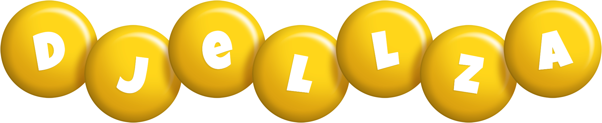 Djellza candy-yellow logo