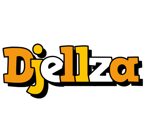 Djellza cartoon logo
