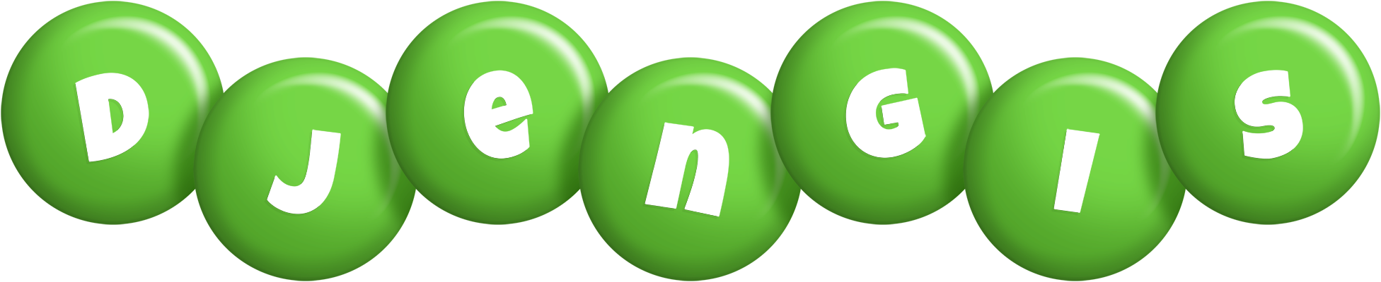 Djengis candy-green logo