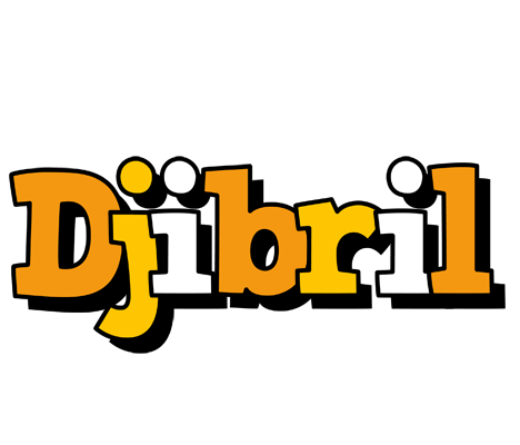 Djibril cartoon logo