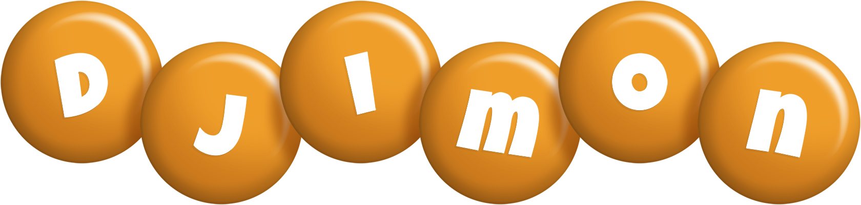 Djimon candy-orange logo