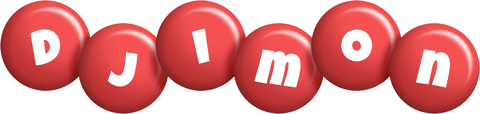 Djimon candy-red logo