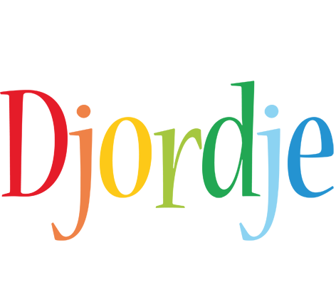 Djordje birthday logo