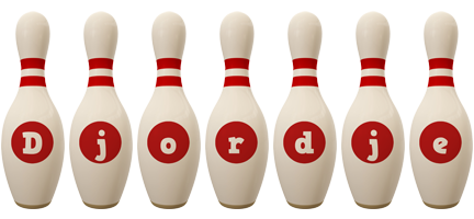 Djordje bowling-pin logo