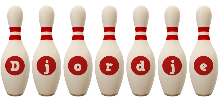 Djordje bowling-pin logo