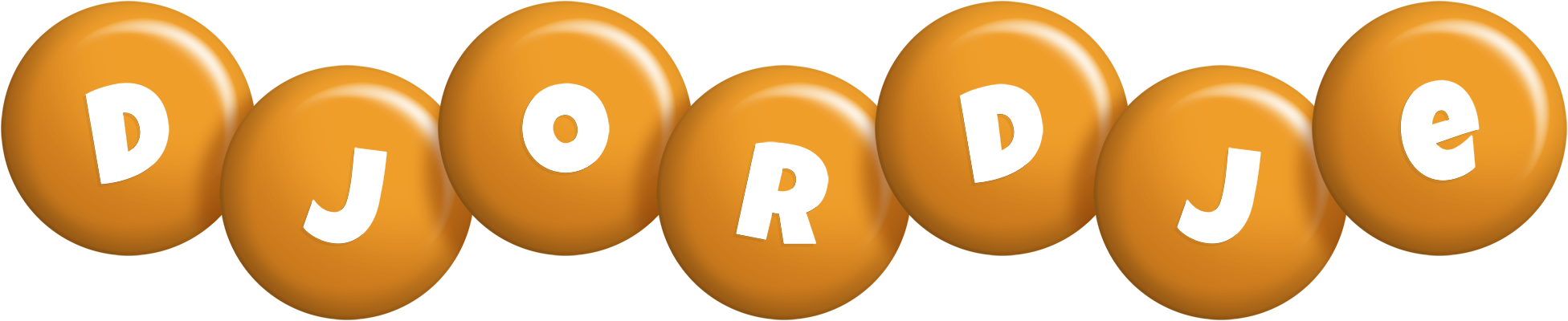 Djordje candy-orange logo