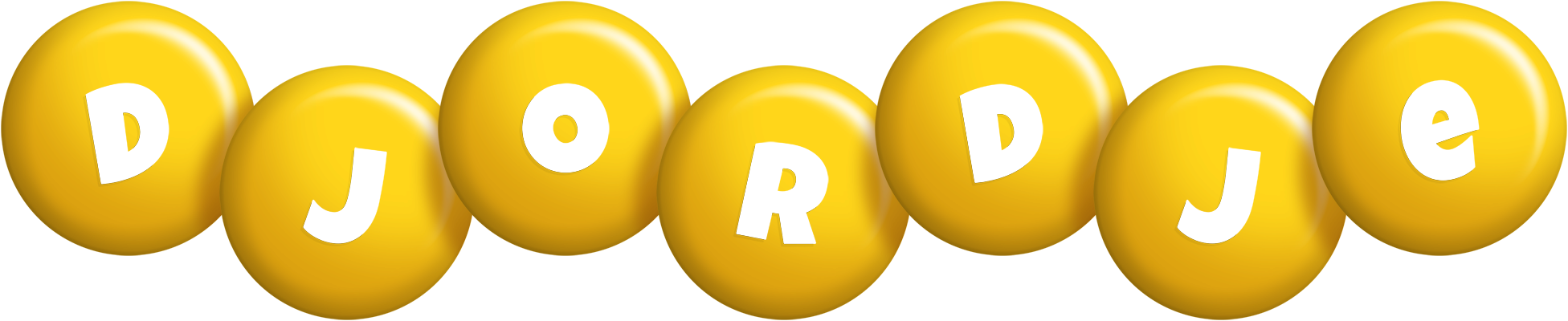 Djordje candy-yellow logo
