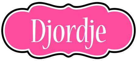 Djordje invitation logo