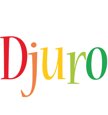 Djuro birthday logo