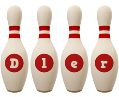 Dler bowling-pin logo