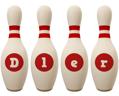 Dler bowling-pin logo