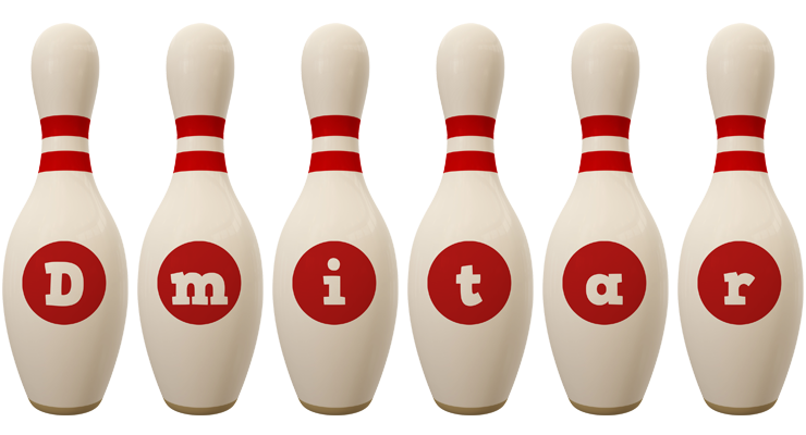 Dmitar bowling-pin logo