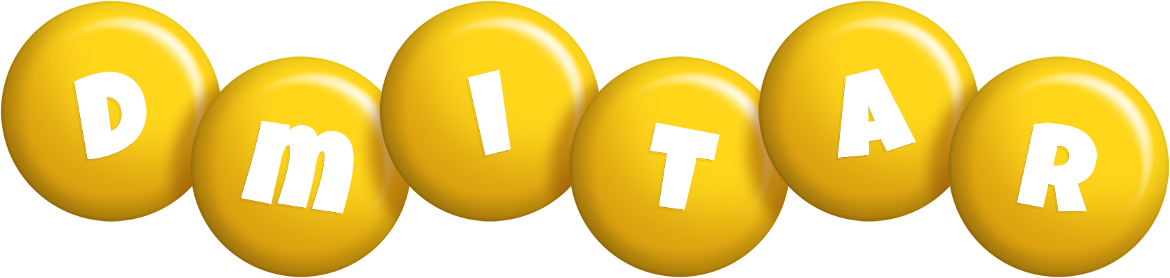 Dmitar candy-yellow logo