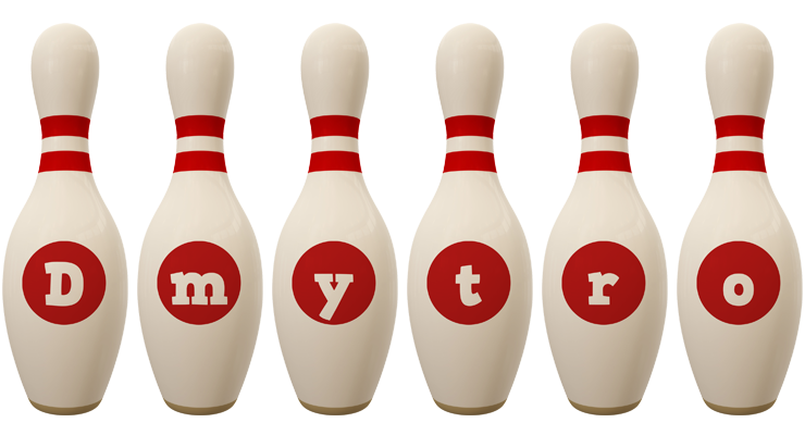 Dmytro bowling-pin logo