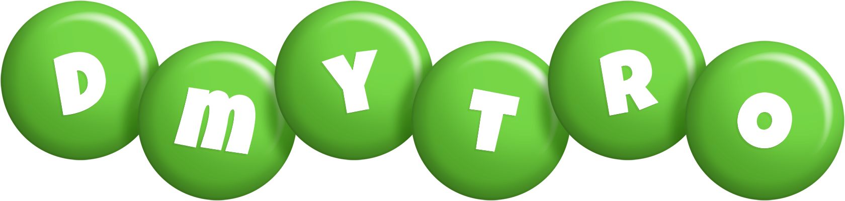 Dmytro candy-green logo