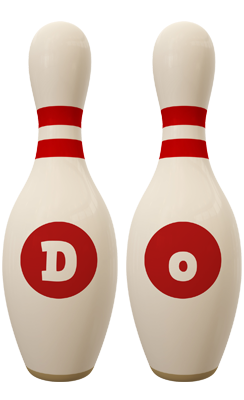 Do bowling-pin logo