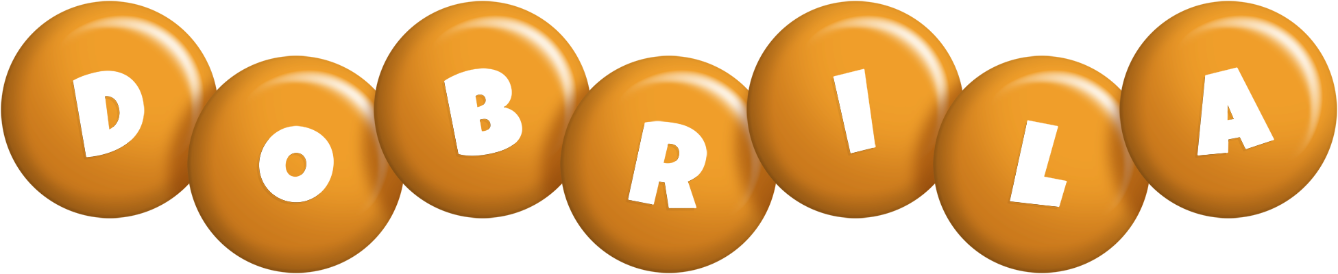 Dobrila candy-orange logo
