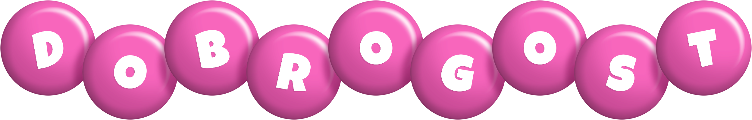 Dobrogost candy-pink logo