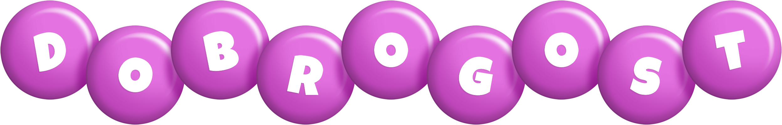 Dobrogost candy-purple logo