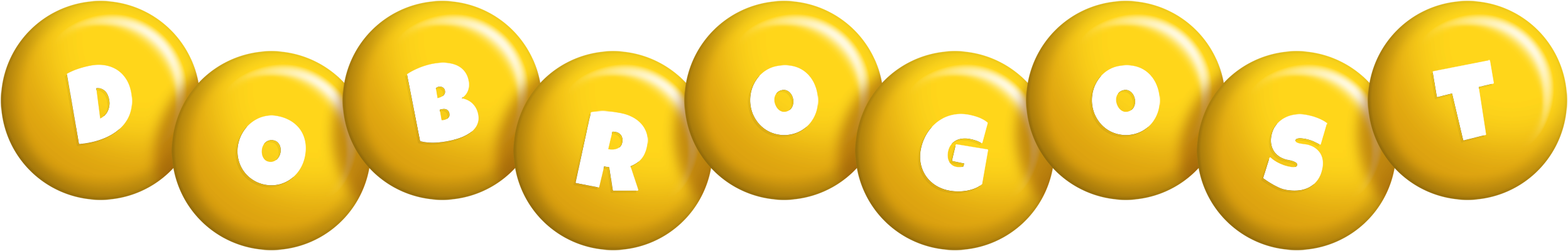 Dobrogost candy-yellow logo