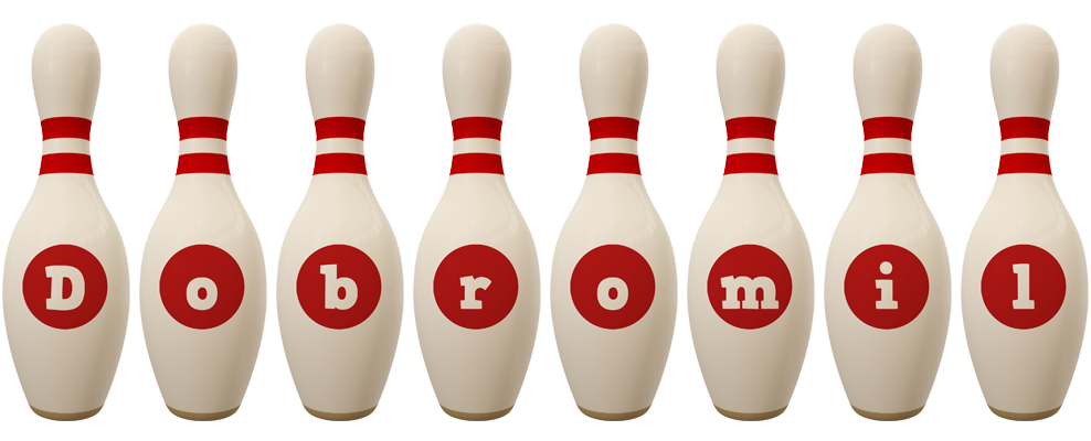 Dobromil bowling-pin logo