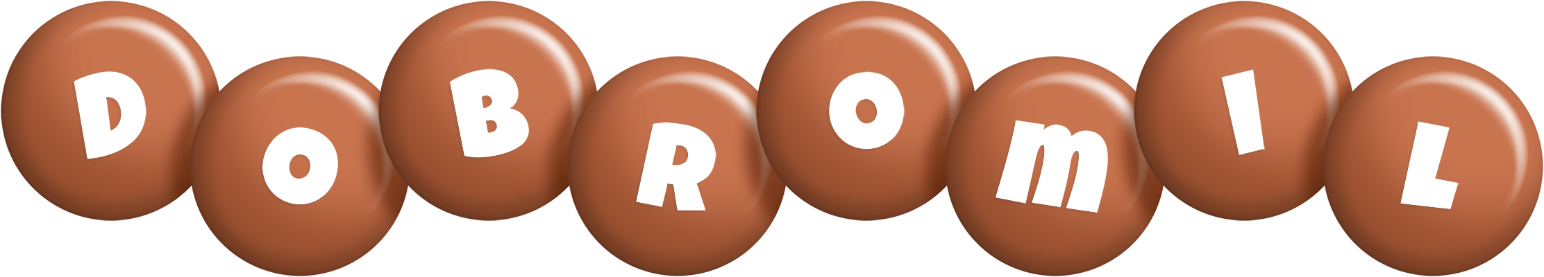 Dobromil candy-brown logo