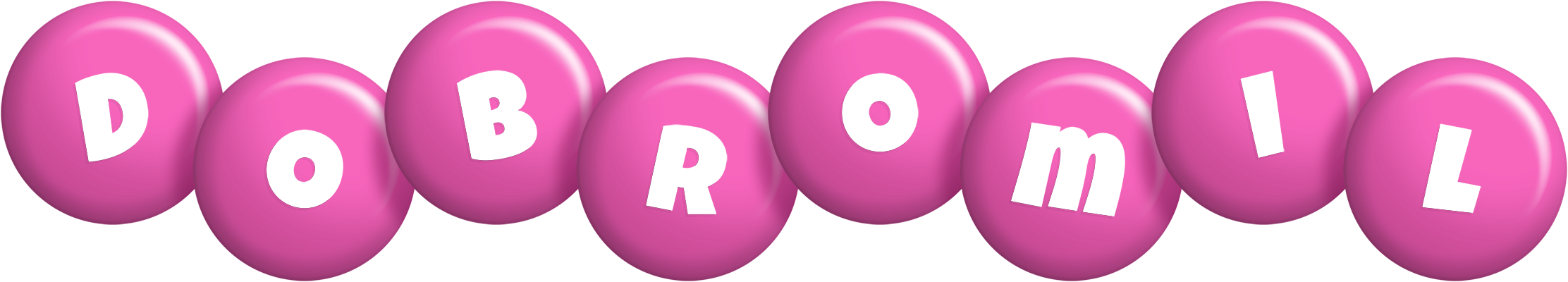 Dobromil candy-pink logo