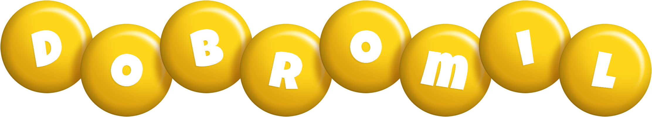 Dobromil candy-yellow logo