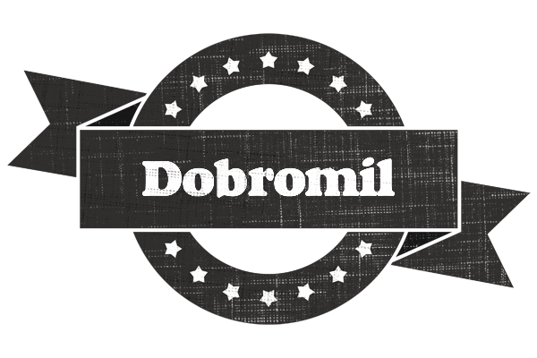 Dobromil grunge logo