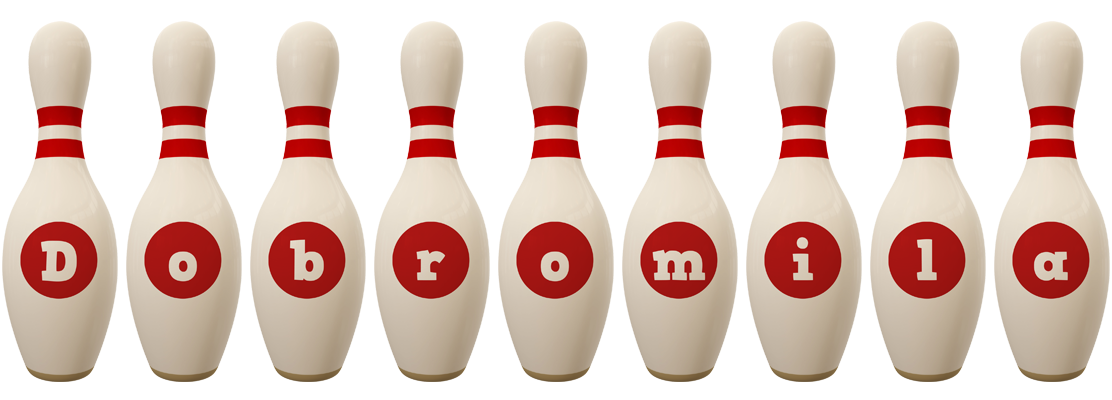 Dobromila bowling-pin logo