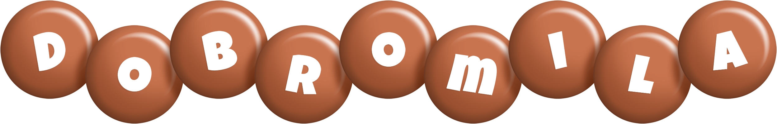 Dobromila candy-brown logo